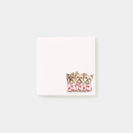 Valentijnsdag Yorkshire Terrier Honden Post-it® Notes