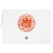 Valentijnsdag Zebra met Mod Flowers (Achterkant Horizontaal)