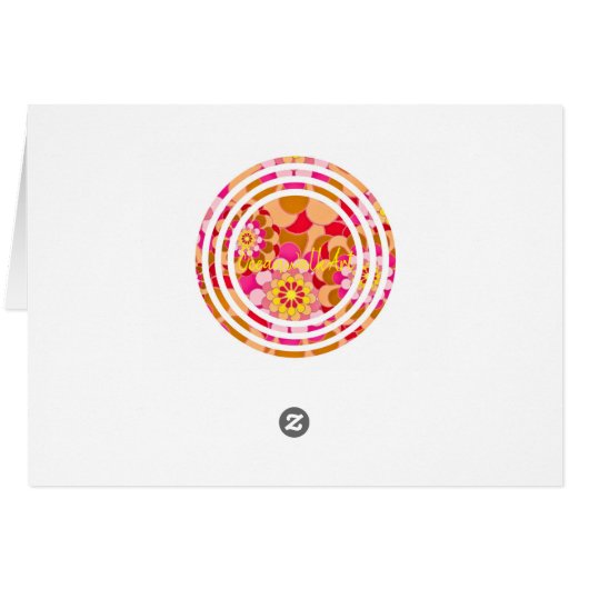 Valentijnsdag Zebra met Mod  Flowers (Achterkant Horizontaal)