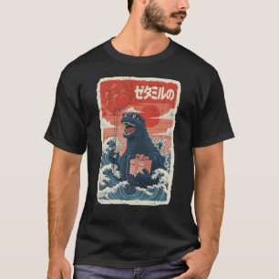 Valentijnsdag Zeemonster Japanse Golf Mannen Vrouw T-shirt