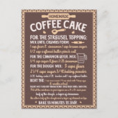 Valentijnsdag Zelfgemaakt saloncake recept Briefkaart (Voorkant)