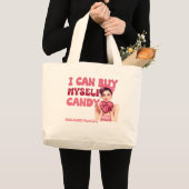 Valentijnsdag Zelfliefde Grote Tote Bag (Voorkant (product))