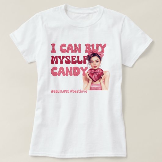 Valentijnsdag Zelfliefde T-shirt (Design voorkant)