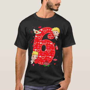 Valentijnsdag Zes Zeven Harten 6 7 Meme Gen Alpha T-shirt