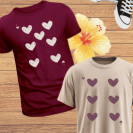 Valentijnsdag Zes & Zeven Meme Matching Koppel Tri-Blend Shirt