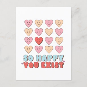 Valentijnsdag Zo Gelukkig Dat Je Bestaat Briefkaart