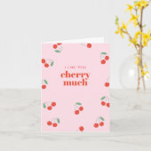 Valentijnsdag zoals jij Cherry veel Wenskaart Kaart (Gele Bloem)