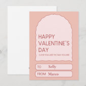 Valentijnsdag Zoet Feestdagenkaart (Voorkant / Achterkant)