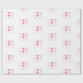 Valentijnsdag, zoete harten cadeaupapier (Vlak)
