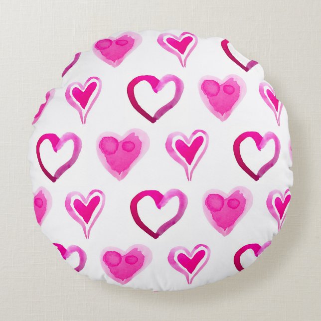 Valentijnsdag, zoete harten rond kussen (Voorkant)