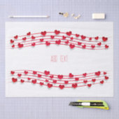 Valentijnsdag, zoete harten tissuepapier (Craft)