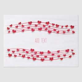 Valentijnsdag, zoete harten tissuepapier