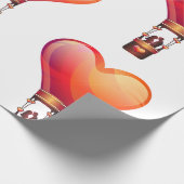 Valentijnsdag, zoete harten Verpakkingspapier Cadeaupapier (Hoek)