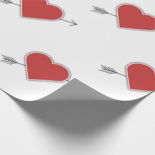 Valentijnsdag, zoete harten Verpakkingspapier Cadeaupapier (Hoek)