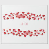 Valentijnsdag, zoete harten Verpakkingspapier Cadeaupapier (Vlak)