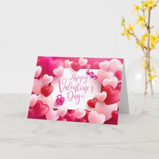 Valentijnsdag-zoete Romance Kaart (Gele Bloem)