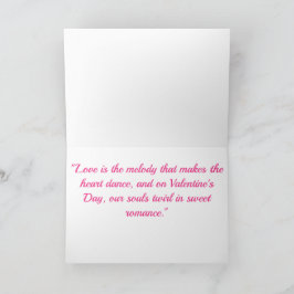 Valentijnsdag-zoete Romance Kaart