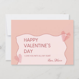 Valentijnsdag Zoete Vakantiegroet Feestdagenkaart