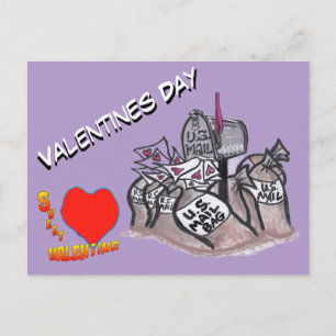 Valentijnsdag, Zoete Valentijn Klantenkaart Briefkaart
