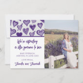 Valentijnsdag Zwangerschap Aankondiging kaarten pa (Voorkant)