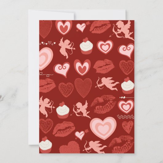 Valentijnsdag zwangerschapsaankondiging harten roo aankondiging (Achterkant)