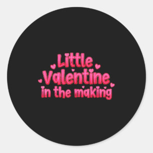Valentijnsdag Zwangerschapsaankondiging Kleine Val Ronde Sticker