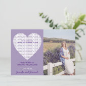 Valentijnsdag zwangerschapsaankondiging typografie aankondiging (Staand voorkant)