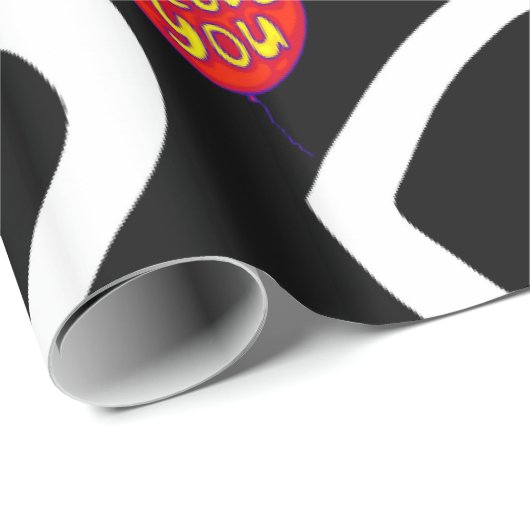 Valentijnsdag — zwart opvulpapier cadeaupapier (Rol Hoek)