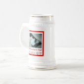 Valentijnsdag zwart-wit bierpul (Voorkant links)