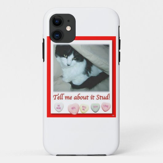 Valentijnsdag zwart-wit Case-Mate iPhone case (Achterkant)