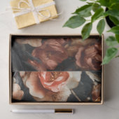 Valentijnsdag Zwarte Zwaan Rode Bloemen Decoupage Tissuepapier (Geschenk)