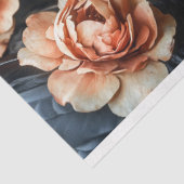 Valentijnsdag Zwarte Zwaan Rode Bloemen Decoupage Tissuepapier (Detail)