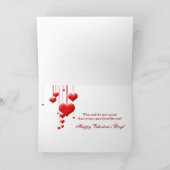 Valentijnsdag-zwevende harten / sterren - SECRET P Feestdagen Kaart (Binnen)