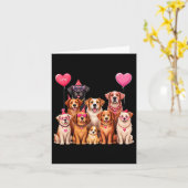 Valentijnsdagcadeau voor hondenliefhebbers voor vr kaart (Gele Bloem)