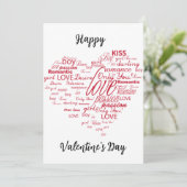 Valentijnsdagen Feestdagenkaart (Staand voorkant)