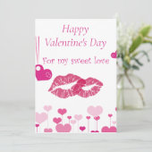 Valentijnsdagen Feestdagenkaart (Staand voorkant)