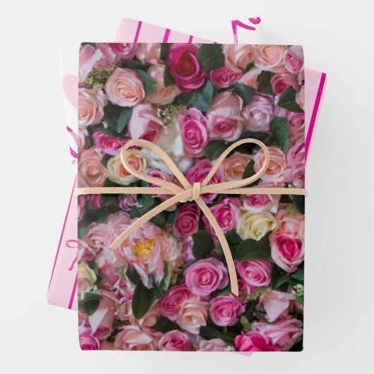 Valentijnsdagen, harten & bogen inpakpapier vel (In situ)