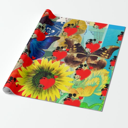 Valentijnsdagen, HARTS EN STROOMWAPENS, van papier (Uitgerold)