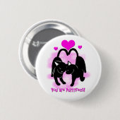 Valentijnsdagen Ronde Button 5,7 Cm (Voorkant /achterkant)
