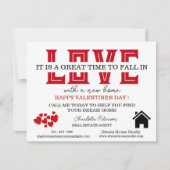 Valentijnsdagen voor de promotie van onroerend goe (Voorkant)