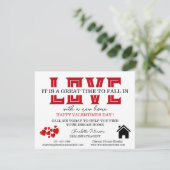 Valentijnsdagen voor de promotie van onroerend goe (Staand voorkant)