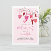 Valentijnsdagfeest Kaart (Staand voorkant)