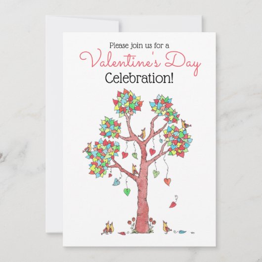 Valentijnsdagfeest Kaart (Voorkant)