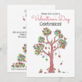 Valentijnsdagfeest Kaart (Voorkant / Achterkant)