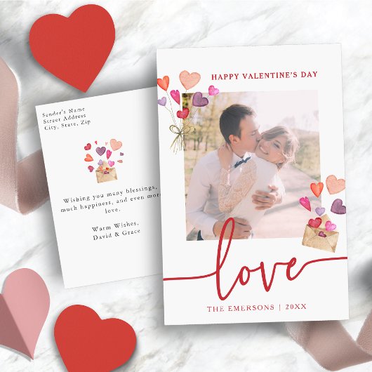 Valentijnsdagfoto Feestdagenkaart