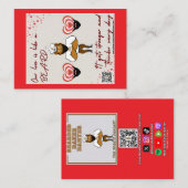 Valentijnsdagkaart #4 notitiekaartje (Voorkant / Achterkant)