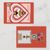 Valentijnsdagkaart #5 notitiekaartje (Voorkant / Achterkant)