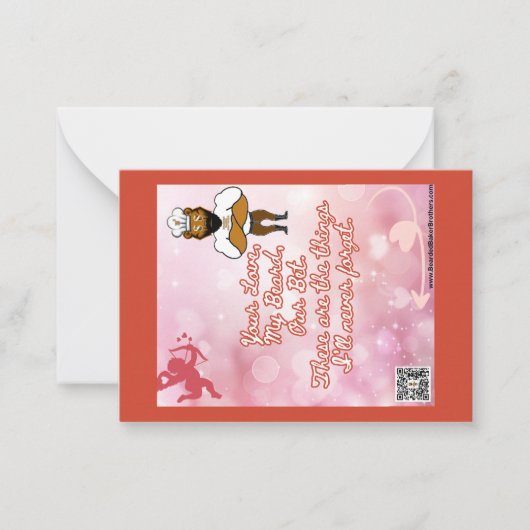 Valentijnsdagkaart #6 notitiekaartje (Voorkant)