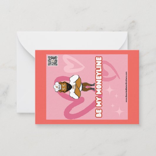 Valentijnsdagkaart #8 notitiekaartje (Voorkant)