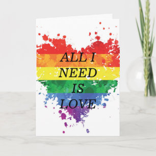 Valentijnsdagkaart - Alles wat ik nodig heb is lie Feestdagen Kaart